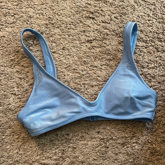 Aerie Scoop Neck Shine Bikini Top - Picture 3 of 7